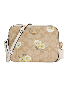 Кожаная сумка для фотоаппарата Плечевая сумка Мини-кроссбоди Женская сумка Камуфляжная расцветка Coach