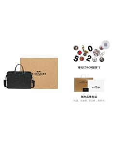 Кожаный портфель для ноутбука Coach