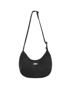 Полиамидная поясная сумка среднего размера унисекс черно-белая, Black Gap