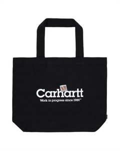 Хлопковая сумка-шопер унисекс черная, Black Carhartt wip