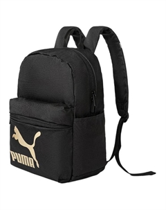 Тканевый рюкзак для детей черный с золотым, Black & Gold Puma