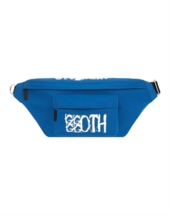 Сумка на пояс из ткани среднего размера мужская электрик синяя Givenchy