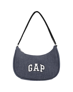 Хлопковая сумка через плечо малого размера женская черная синяя, Blue Gap