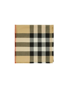 Вязаный шарф женский коричневый, Brown Burberry