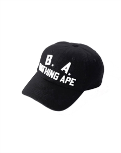 Кепка Bape B A из стиранного твила, Black A bathing ape®