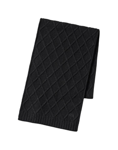 Акриловый вязаный шарф унисекс разноцветный, Black Uniqlo