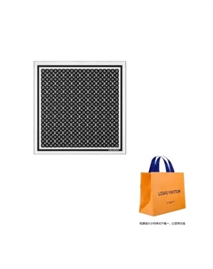 Шёлковый шарф Mulberry чёрный, Black Louis vuitton