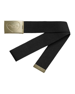 Металлический ремень унисекс черный, Gold Carhartt wip
