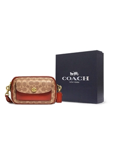 Кожаная сумка через плечо для фотоаппарата Coach