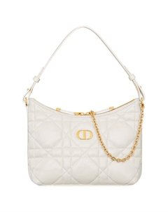 Мини-сумка на одно плечо из овчины молочно-белая Dior
