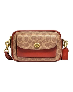 Кожаная сумка через плечо для фотоаппарата Coach