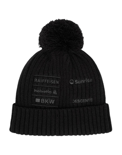 Черная унисекс-шапка бини, Black Descente