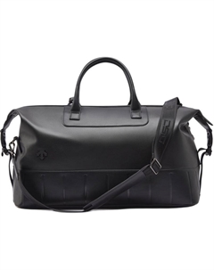 Кожаная дорожная сумка для мужчин черная, Black Descente