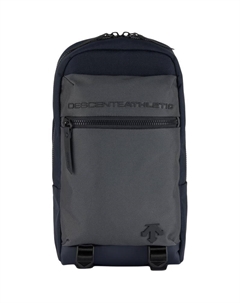 Сумка через плечо объемом до 20 литров Кроссбоди Слинг Уличная сумка Текстурированная хлопковая ткань черно-серого цвета Унисекс, Gray Descente