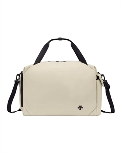 Тканевая сумка через плечо унисекс белая, White Descente