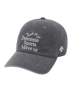 Хлопковая бейсболка унисекс серая, Gray Descente