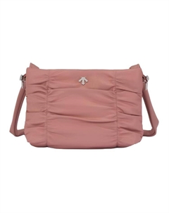 Женская студийная нейлоновая сумка через плечо обычная розовая, Pink Descente