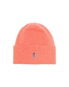 Гренобль вышитый логотипом головной убор из смесовой альпаки, Pink Moncler