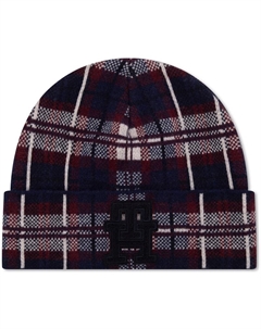 Смесовая вязаная шапка Мужская красно-сине-белая разноцветная, Red, Blue, White, Multicolor 0MS Tommy hilfiger