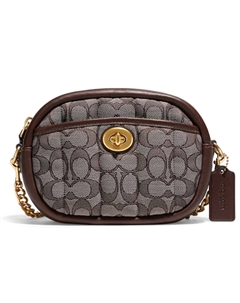 Женская маленькая сумка через плечо для фотоаппарата умбра Coach
