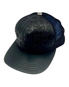 Бейсболка унисекс черная, Black Chrome hearts