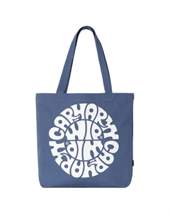 Хлопковая сумка-шопер унисекс синяя, Blue Carhartt wip