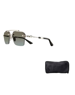 Авиаторские солнцезащитные очки унисекс серебристые, Silver Chrome hearts