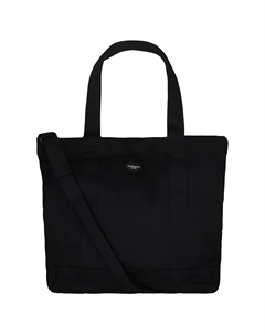 Хлопковая сумка-шоппер через плечо унисекс черная, Black Carhartt wip