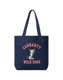 Холщовая сумка-шоппер унисекс с принтом дикой собаки, Wild Dog Print Carhartt wip