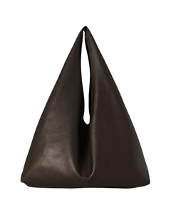 Сумка через плечо из телячьей кожи для женщин тёмно-коричневая The row