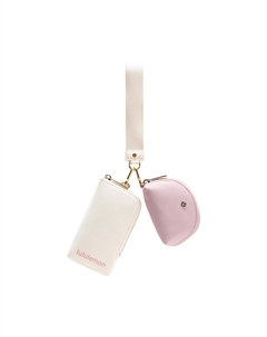 Нейлоновый кошелёк унисекс розовый со светло-кремовым, Pink with Light Ivory Lululemon