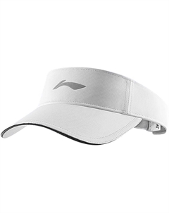 Полиэстеровая шляпа от солнца унисекс черная и экрю, Ecru Li-ning