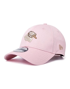 Хлопковая бейсболка унисекс розовая, Pink New era