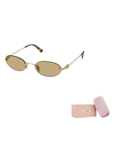 Солнечные очки с логотипом Eyewear, Tortoiseshell Miu miu