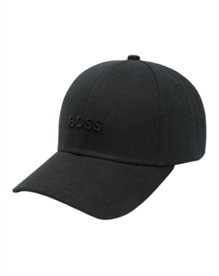 Хлопковая кепка с вышитым логотипом, Black Hugo boss