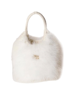 Женская белая кожаная сумка через плечо Miu miu