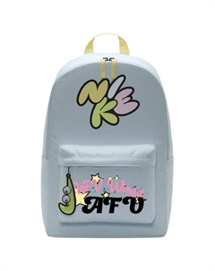 Тканевый рюкзак женский ледниково-голубой и нежно-желтый и светло-лимонный, Letter Stars Nike