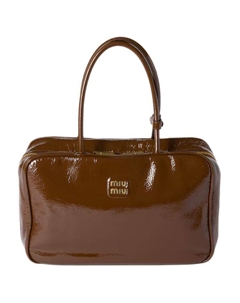 Барсетка из овчины женская розовое дерево Miu miu