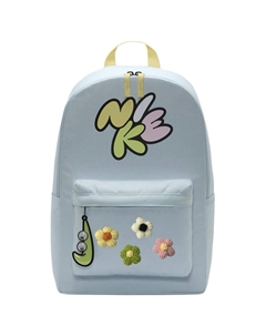 Тканевый рюкзак женский ледниково-голубой и нежно-желтый и светло-лимонный, Puff flowers Nike