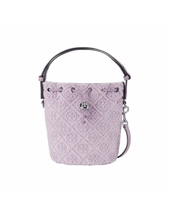 Монограмма Т Вязка Мини Сумка Панама Через Плечо Женская Сирень Tory burch