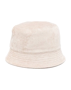 Вельветовая панама с нашивкой-логотипом, нейтральный Brunello cucinelli