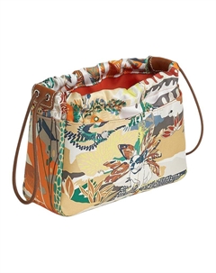 HERMES Шелковый клатч с телячьей кожей барения Hermès