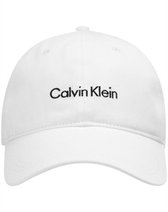 Хлопковая бейсболка унисекс лунно-белая, Moon White Calvin klein