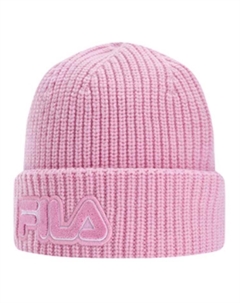 Розовая унисекс шапка из овечьей шерсти, Pink Fila