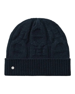 HERMES Кашемировая мужская шапка цвета морской волны, Sea Aqua Green Hermès