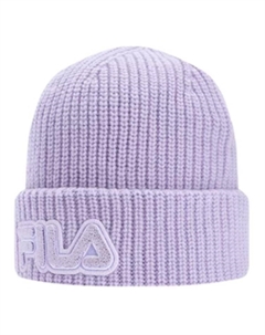 Фиолетовая вязаная шапка унисекс из овечьей шерсти, Purple Fila