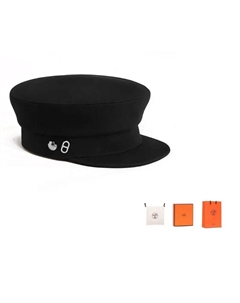 HERMES Хлопковый берет женский черный, Black Hermès