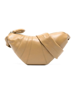 Сумка кросс-боди из овчины серии Круассан женская бежево-желтая Lemaire