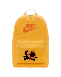 Тканевый рюкзак унисекс оранжевый Hermes, Heart Cat Nike