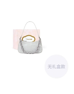 Сумка через плечо из кожи с ручкой, Silver Gray Tucano